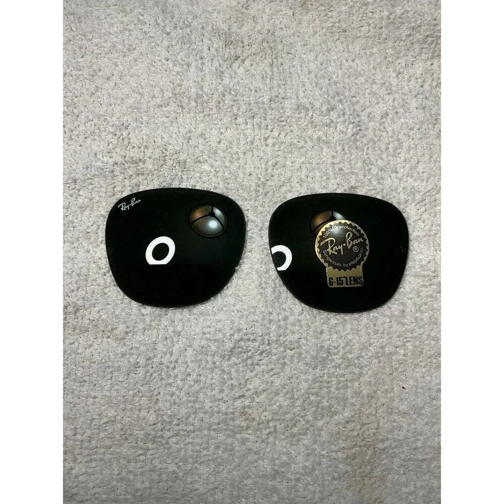 Authentic Ray-Ban G-15 Glass Replacement Lenses 55mm Green OEM Original Sticker
